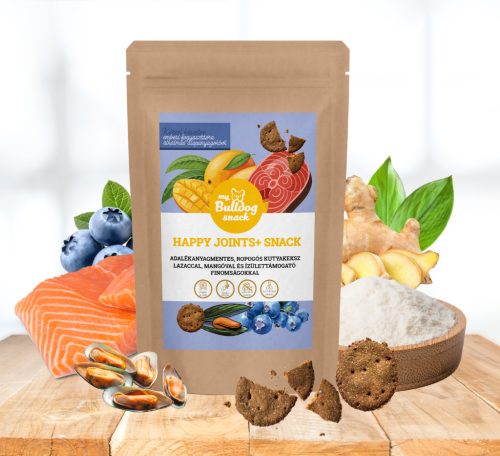 My Bulldog Snack – Funktionale Hundekekse mit Gelenkunterstützung – Lachs & Mango