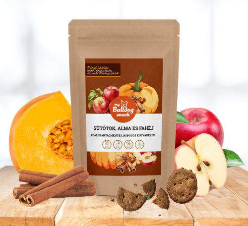 My Bulldog Snack – Natürlicher Hundekeks mit Kräutern – Kürbis-Apfel-Zimt