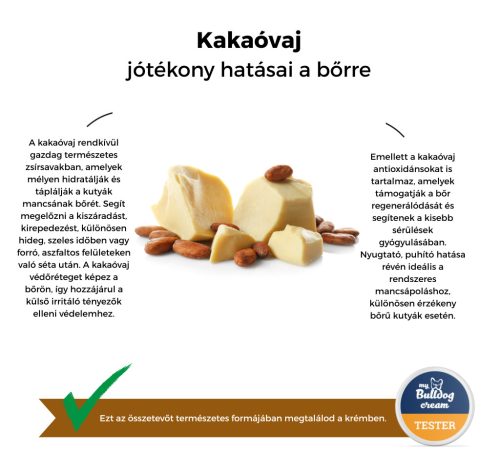 My Bulldog Cream - Tester - Unraffinierte Kakaobutter mit Ringelblume und Kamille