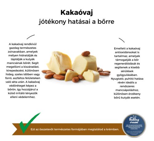 My Bulldog Cream – Nasen- und Pfotenpflege-Cremes – Unraffinierte Kakaobutter mit Ringelblume und Kamille