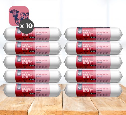 My Bulldog Meatroll - Rindfleisch-Hausrolle für Hunde - 10x400 g