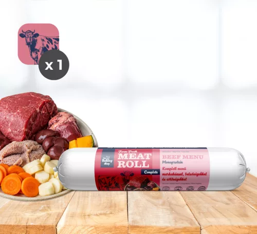 My Bulldog Meatroll - Komplett Marhahúsos húsrolád menü kutyáknak - 800 g