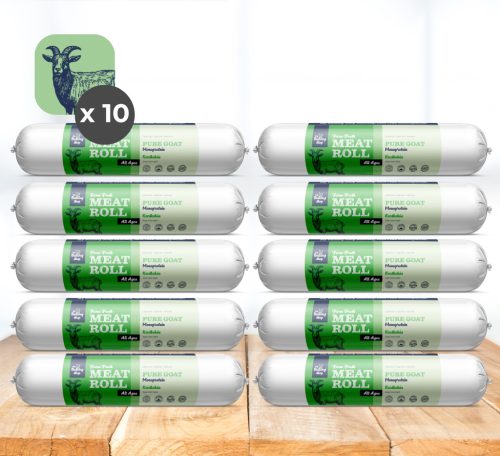 My Bulldog Meatroll - Ziegenfleisch-Rollbraten für Hunde - 10x800 g