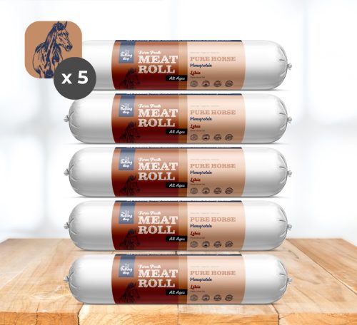 My Bulldog Meatroll - Fleischrolle mit Pferdefleisch für Hunde - 5x800g