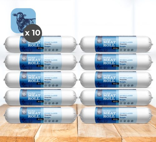 My Bulldog Meatroll - Fleischrolle mit Lamm für Hunde - 10x800 g