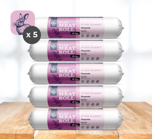 My Bulldog Meatroll - Rabbit Meat Roll for Dogs - 5x800g