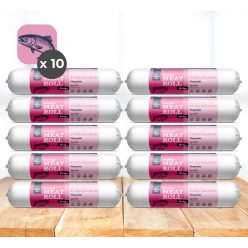   My Bulldog Meatroll - Lachs-Fleischrolle für Hunde - 10x400 g