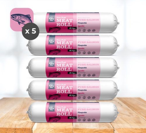 My Bulldog Meatroll - Lachs-Fleischrolle für Hunde - 5x800g