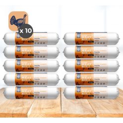   My Bulldog Meatroll - Putenfleisch-Hausrolle für Hunde - 10x800 g