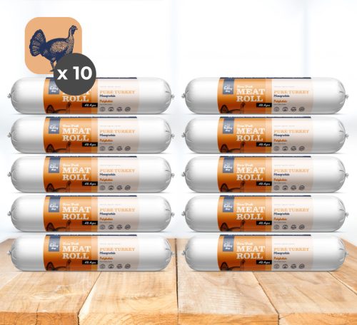 My Bulldog Meatroll - Putenfleisch-Hausrolle für Hunde - 10x800 g