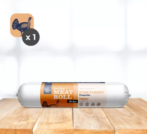 VÁSÁR - My Bulldog Meatroll - Pulykahúsos húsrolád kutyáknak - 800 g
