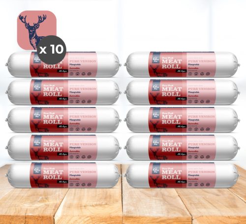 My Bulldog Meatroll - Fleischrolle mit Hirschfleisch für Hunde - 10x200 g