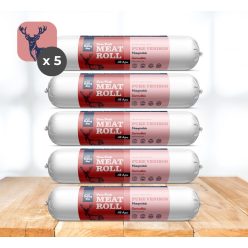   My Bulldog Meatroll – Fleischrolle mit Hirschfleisch für Hunde – 5x800 g