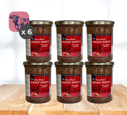 My Bulldog Farm Fresh - Komplettes Rind-Menü - 6x400 g