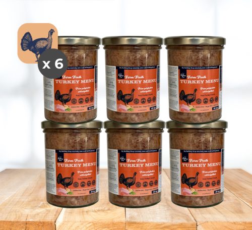 My Bulldog Farm Fresh – Komplettes Puten-Menü – 6x400 g