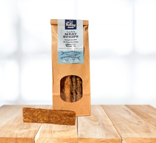 Válogatott halhúsos - MEATSTRIP - luftgetrockneter Fleischstreifen - 5 Stk.