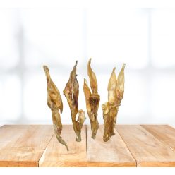   LuftLuftgetrocknete, haarlose Kaninchenohren – natürlicher, leicht verdaulicher Kausnack - 8 Stk.