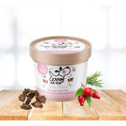   WOOF AS ICE – Hunde-Eis Basis-Pulver – 100 g – Meat Addict – Rinderlunge, Rosmarin und Hagebutte